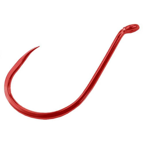 Gamakatsu Barbless Octopus Hook in High Quality Carbon Steel Red Size 1 6-Pack