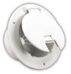 JR Products 541-2-A Deluxe Round Electrical Cord Hatch