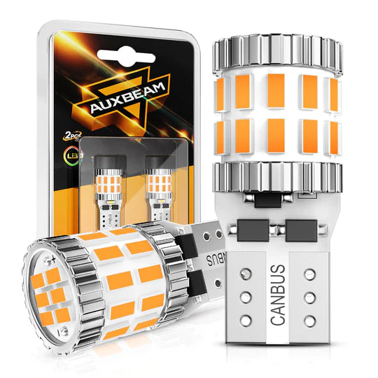 Auxbeam 168 2825 W5w T10 LED License Plate/side Marker/interior Light Bulbs 3w 400% Brighter Canbus Error Free White B1 Series | 2 Bulbs