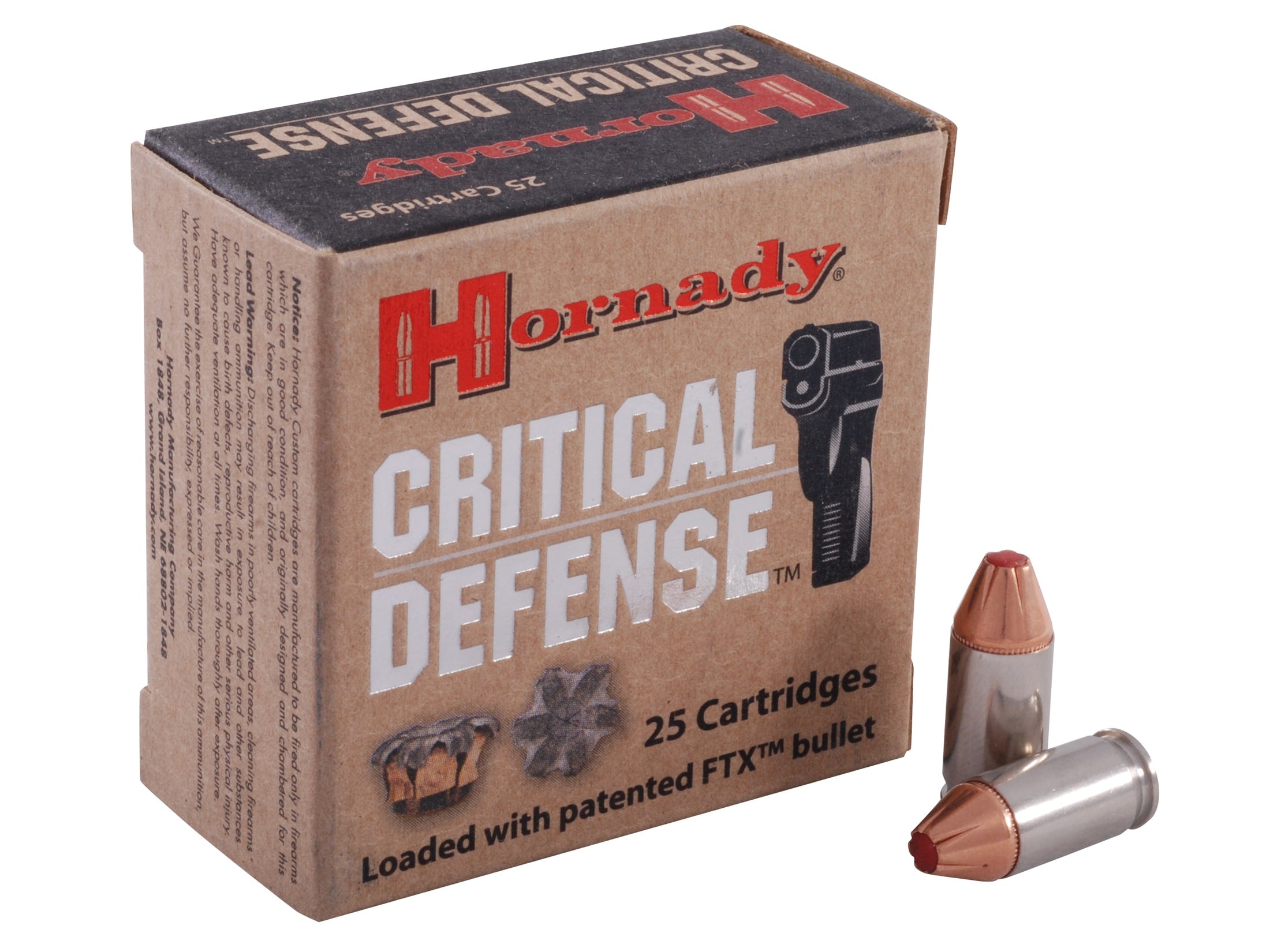 380 Auto 90 gr FTX® Critical Defense®