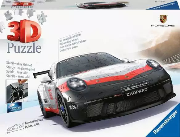3D Puzzle Car Porsche 911 GT3 Cup - 108 Pieces
