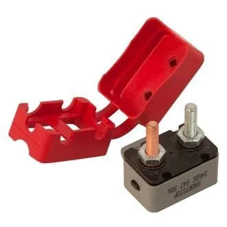 Sea-Dog 40 A 12/24 V 1-5/16" Inline Resettable Circuit Breaker with Cover