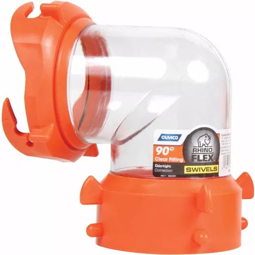 Camco | RhinoFLEX 90 Degree Fitting | 39857 | Clear