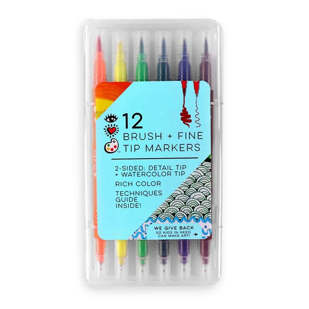 iHeartArt Markers - Brush + Fine Tip (12)