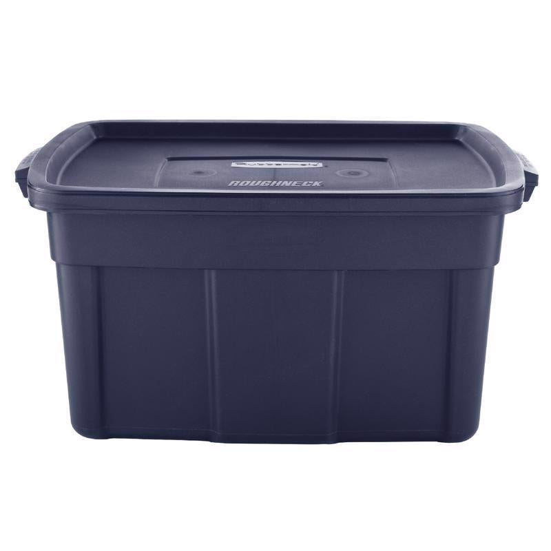 Rubbermaid Roughneck 31 gal Navy Storage Box 16.7 in. H X 20.4 in. W X 32.3 in. D Stackable (IN-STORE PICKUP ONLY)