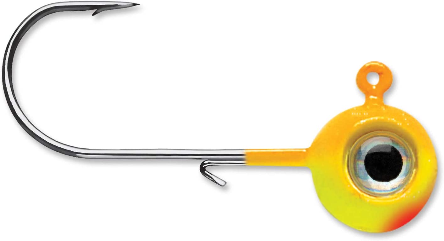 NME Neon Moon Eye Jig Chartreuse Orange 3/4