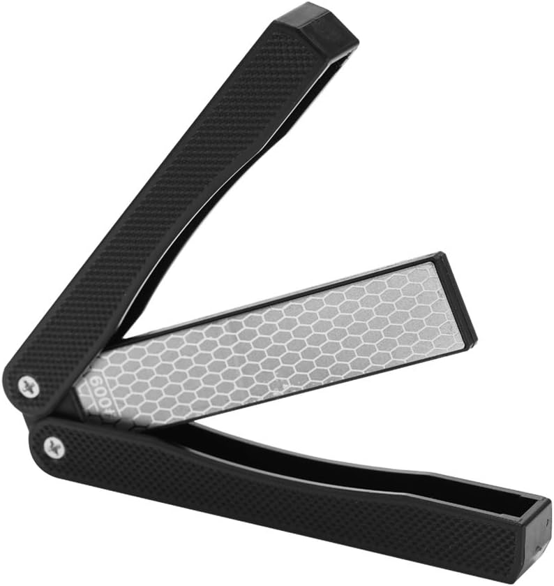 Knife Sharpener Stone Diamond Steel, Several Grits, Folding