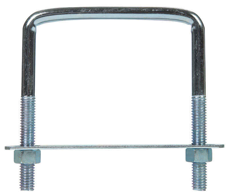 Hampton 3/8 in. X 3-3/4 in. W X 4 in. L Coarse Zinc-Plated Steel Lumber Size Square Bend U-Bolt