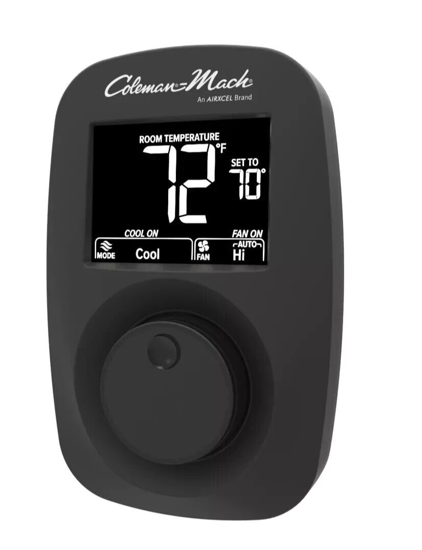 Coleman 9420-381 Heat/Cool 12V Wall Thermostat - Digital Black (NO WIRE)