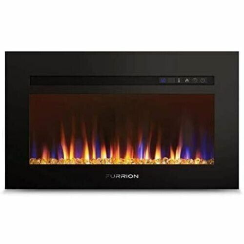 Furrion RV FF30SC15A-BL 30" Electric Built-In Fireplace LED W/ Remote