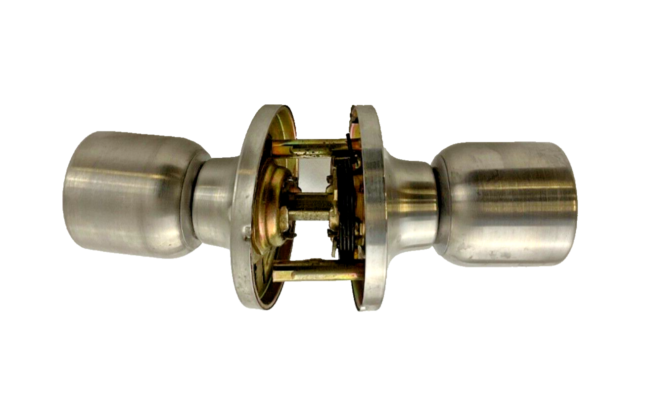 RV Lever set Passage Door Knob Set Brushed Nickel (Hardware Not Included)