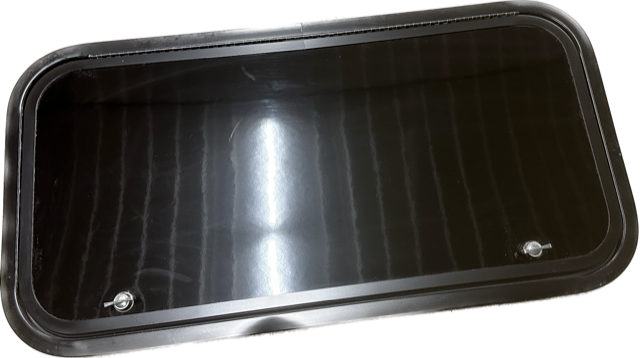 Lippert/LCI RV Black Cargo Baggage Access Door 16 X 32 Camper-Motorhome