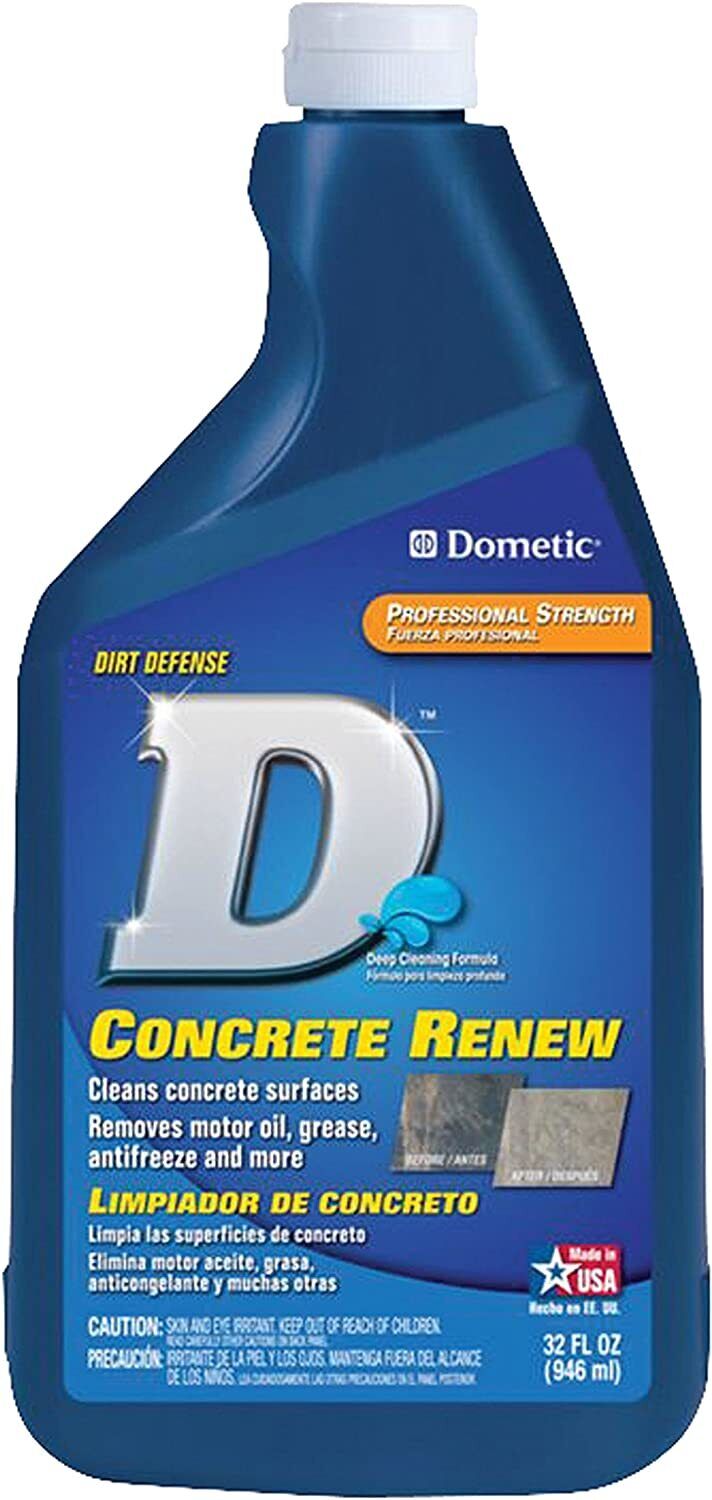 Dometic D1215001 Concrete Renew 32 FL OZ Bottle Removes Oils Grease Anti-freeze