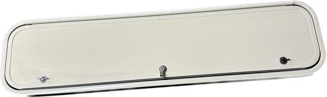 Lippert/LCI RV Cream Cargo Baggage Access Door Keyed 48 X 11 Camper-Motorhome