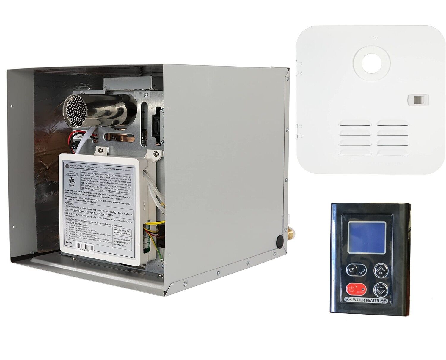 Girard Tankless Hot Water Heater RV #GSWH-2 Includes White Door & Control Panel