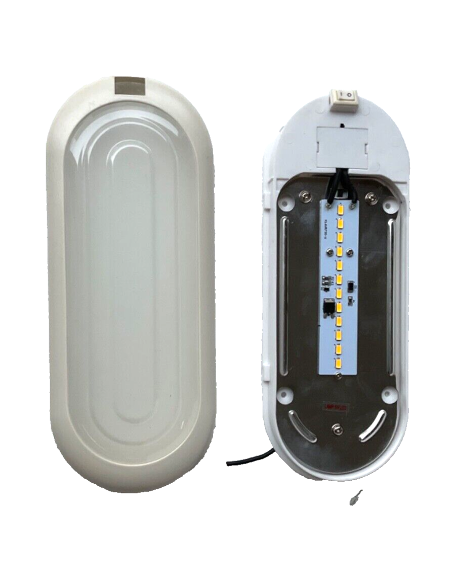 SunLink (60 PACK) PCDS01N-085 12V 12 Diode 6W SMD LED RV Interior Dome Light Cream