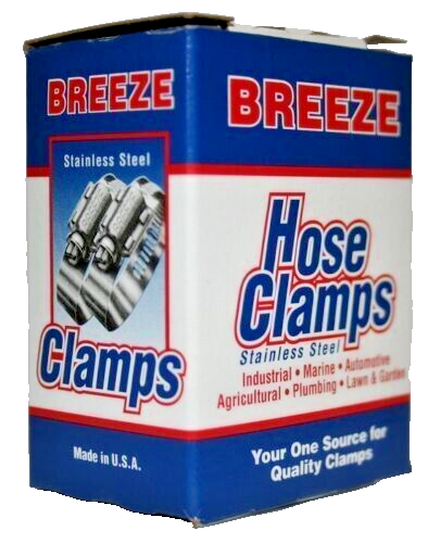 10 PACK. BREEZE HOSE CLAMPS 62036 1-13/16" - 2-3/4"