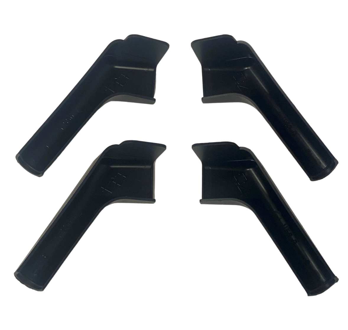 4 RV Camper Rain Gutter Spout 4" Long Left and Right Black