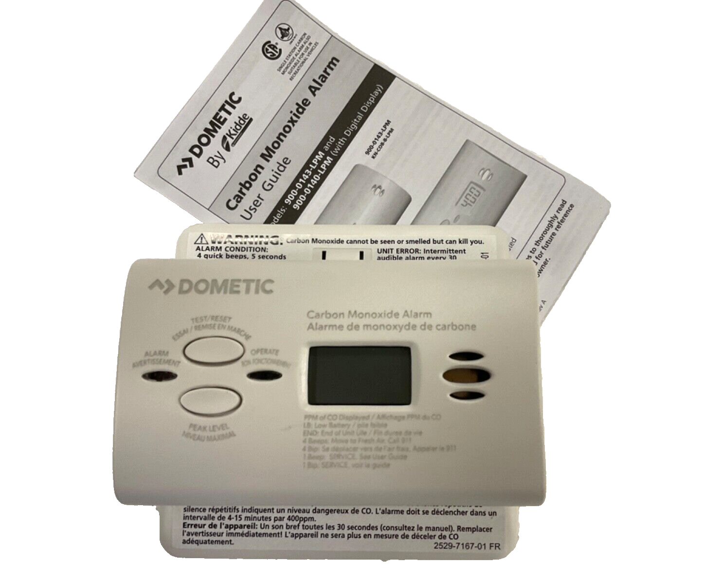 RV Dometic Carbon Monoxide Alarm Detector Digital Battery Power