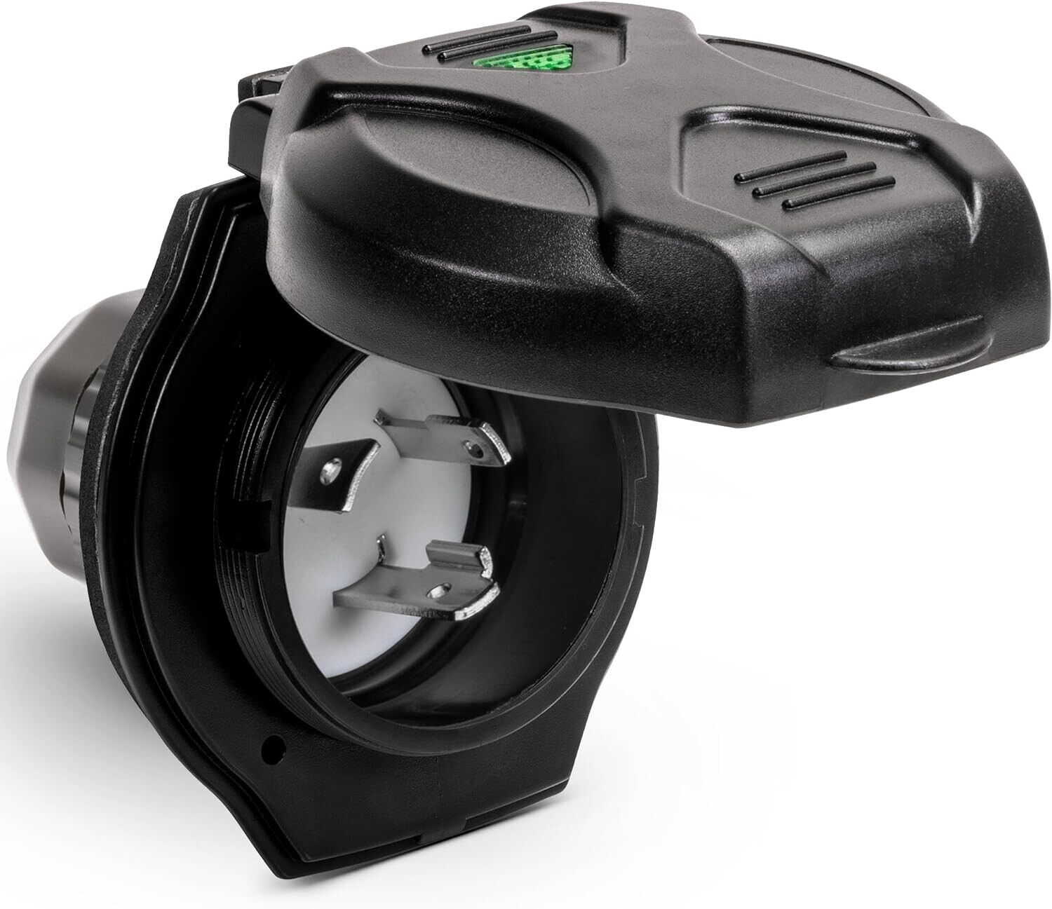 30A Inlet Shore Power Supply Receptacle for RV Camper Boat (L5-30P 125V)