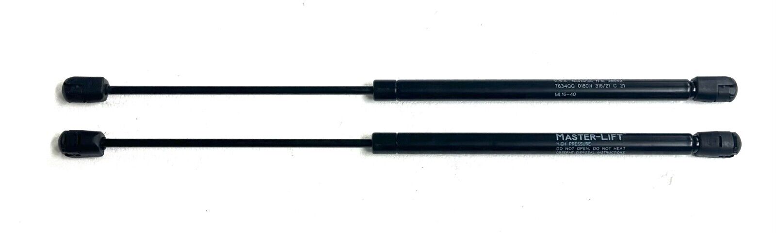 2 Pack. RV Master Lift High Pressure Gas Strut ML16-40 Travel Trailer/Camper