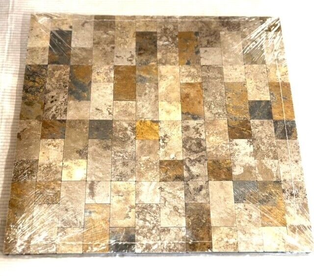 5 Pack Peel & Stick PVC Wall Tile Self-Adhesive Kitchen/Bathroom Browns