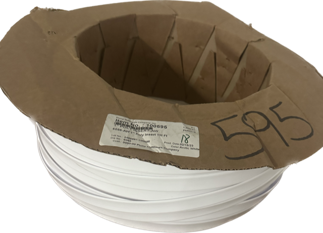 RV Vinyl Trim Insert White 1" Wide Partial Camper-Motorhome