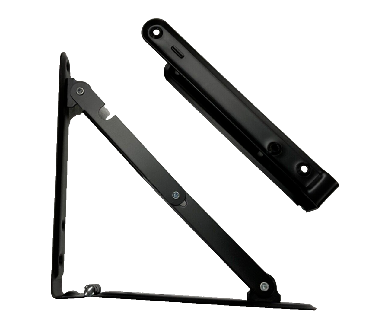 RV Shelf Hardware Folding Bracket 8" x 8" SH-FB8X8-BLK 2PK. Camper