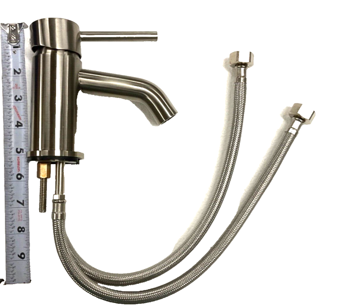 Single Hole/Handle Bathroom Faucet Brushed Nickel RV-Camper-Mobile Home 97820-NI