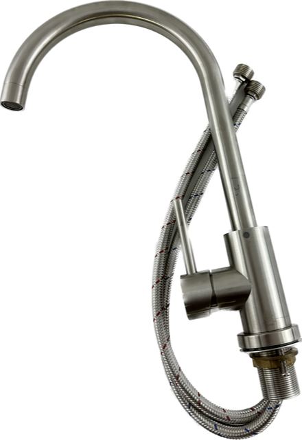 Gooseneck Single Handle Kitchen Faucet Stainless Steel RV-Motorhome-Home