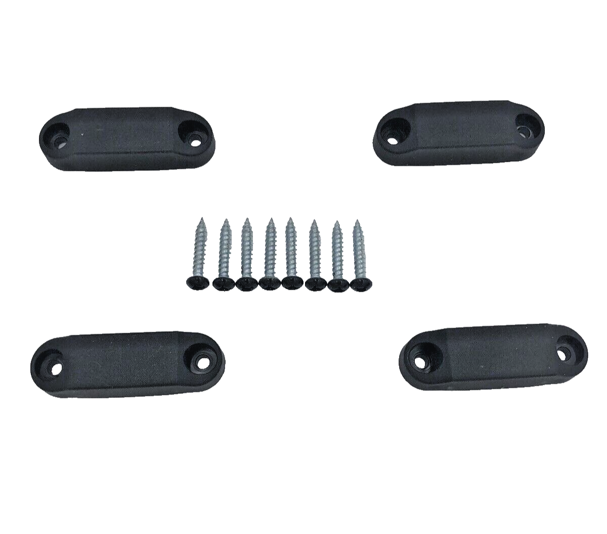 2 Sets - Black RV Trailer Magnetic Baggage Door Catch Camper - 10lb Hold