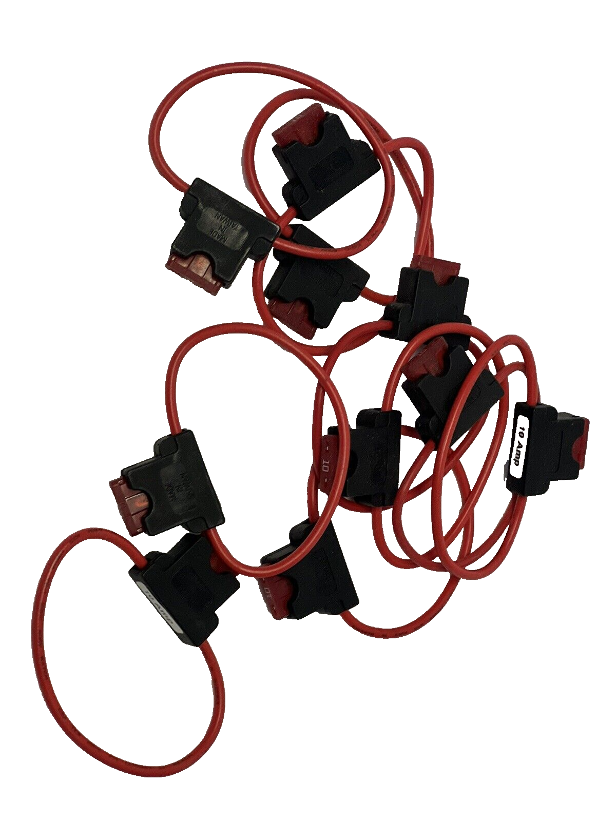 10 PK. AWG14 Loop Fuse Holder 10AMP