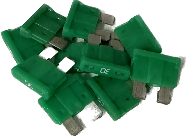 10-PACK Auto Fuse 30A 32V Blade