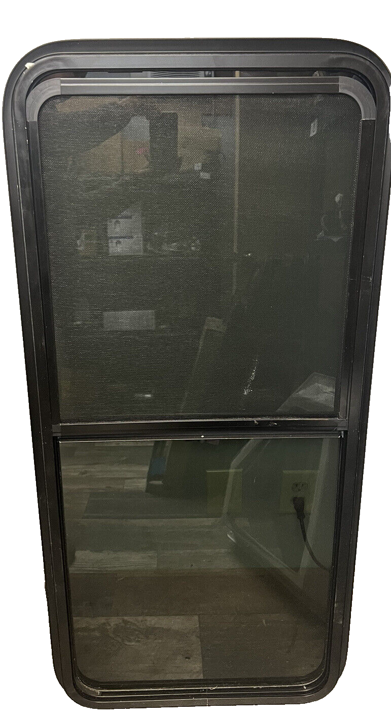 49.5" Width X 23.5" Height Horizontal Slider RV Window Cargo Trailer W/ Screen