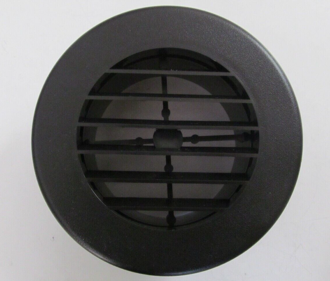 RV 4" Duct Rotaire Swivel Circle RV Heat Vent Furnace Plastic Black