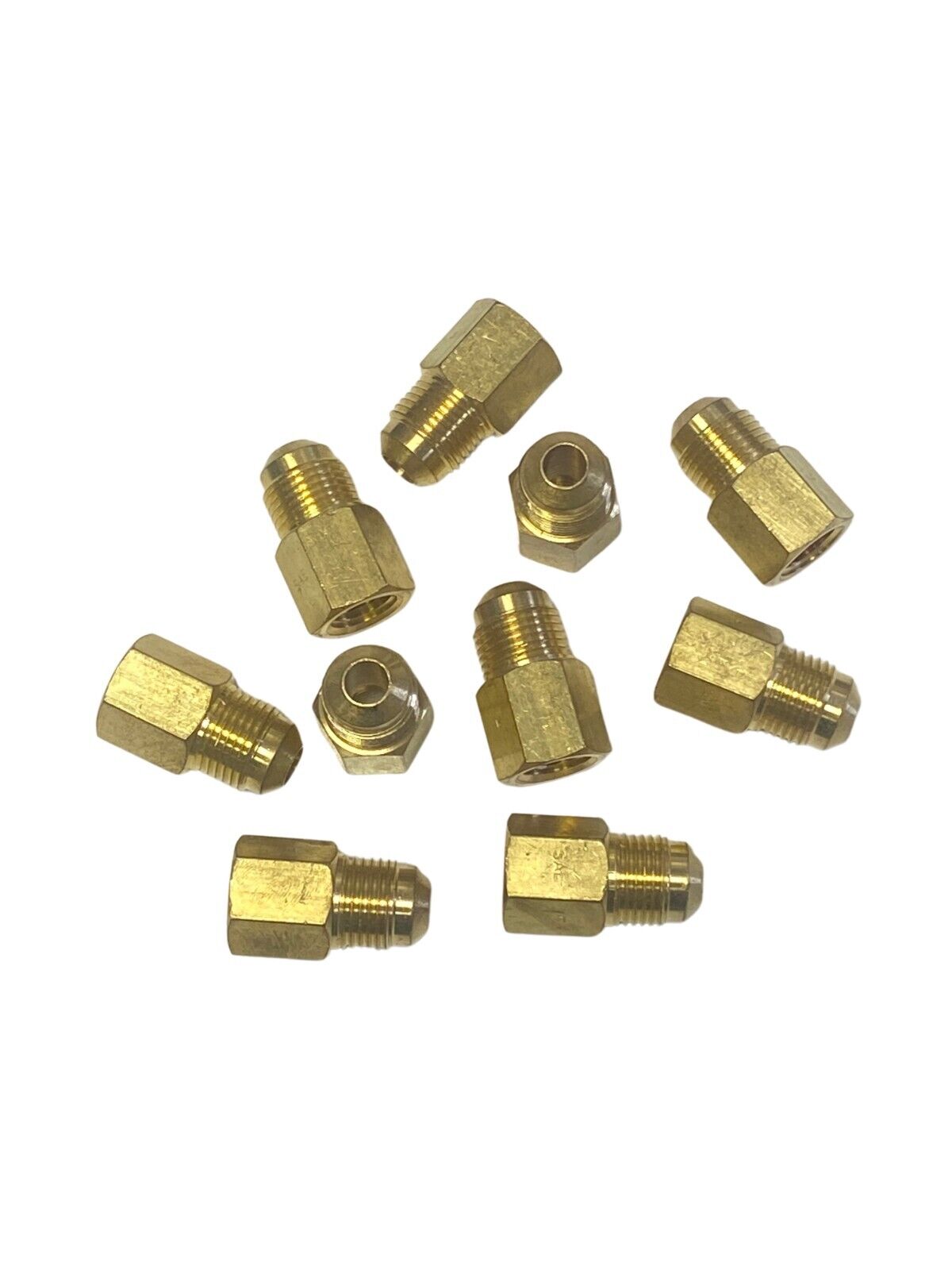 10 Pack Fairview 46-6B SAE Female Connector 1/2 TUBE OD X 1/4 FEMALE PIPE