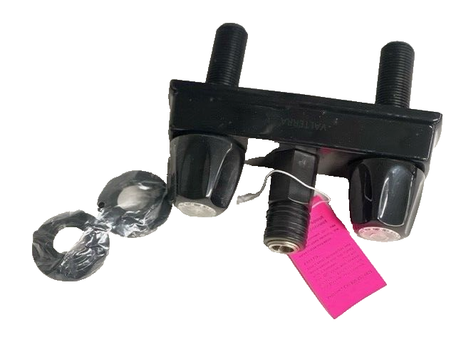 Spray Away Quick Connect Black Faucet Valve for RV 4" OC Hook Up - Black