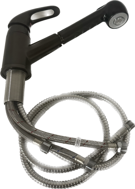 8" Pull Out Kitchen Faucet with Pedestal Ring - Oil Rubbed Bronze MK801-ORB RV