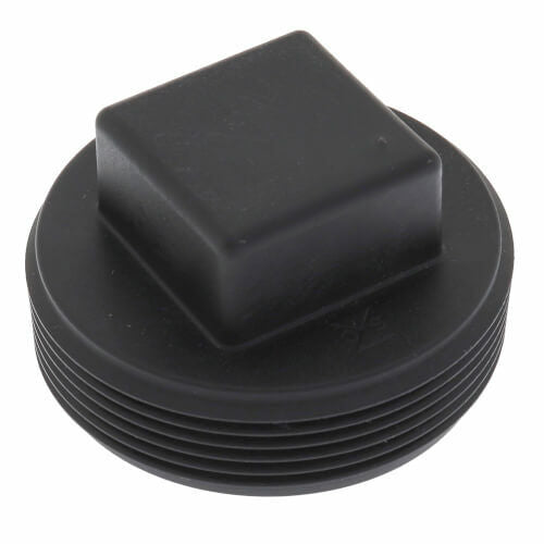 2" Square Head Polypro Cleanout Plug (Black) 10 Pack