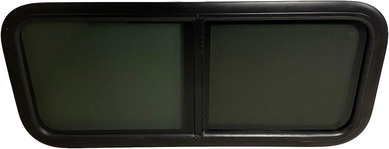 36" Width x 15" Height Horizontal Slider RV Window Cargo Trailer W/ Screen