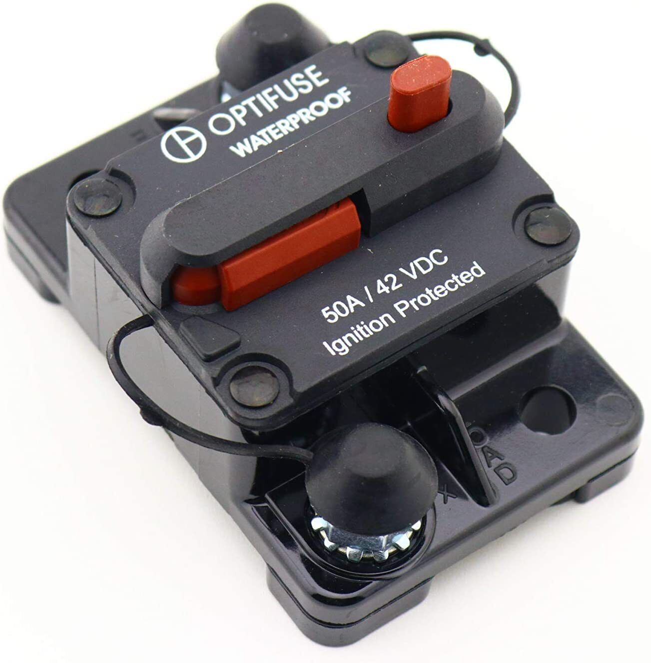 153050 Optifuse Circuit Breaker 42 VDC High Amp 50A Manual Reset WaterProof