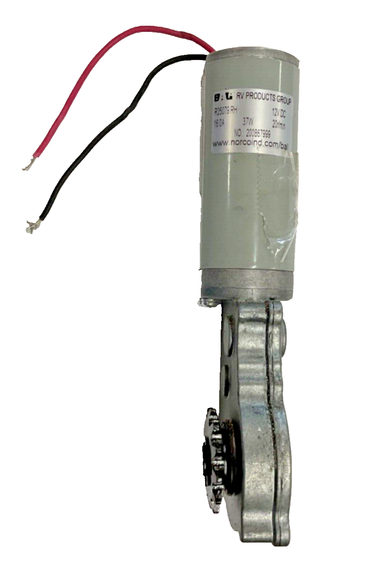 RV BAL Slide R25079RH 12-Tooth Gear Box & Motor 12V