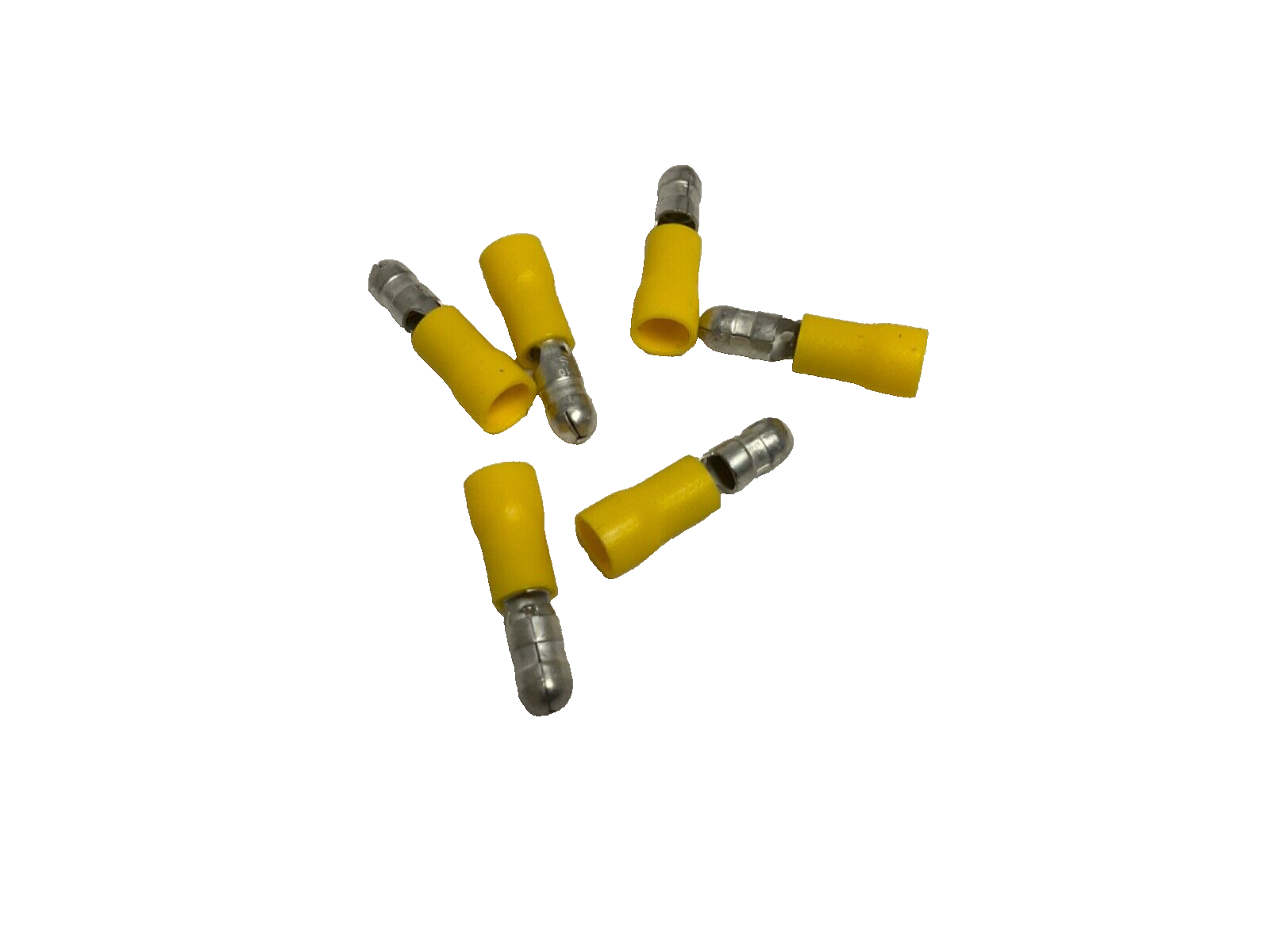 100pcs 12-10g Fully Insulated Vinyl .195 Bullet Male Quick Connect
