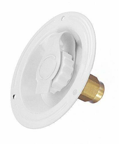 A01-0177LF Colonial White 2-3/4 FPT Lead-Free Recessed Water Inlet for RV & Camp