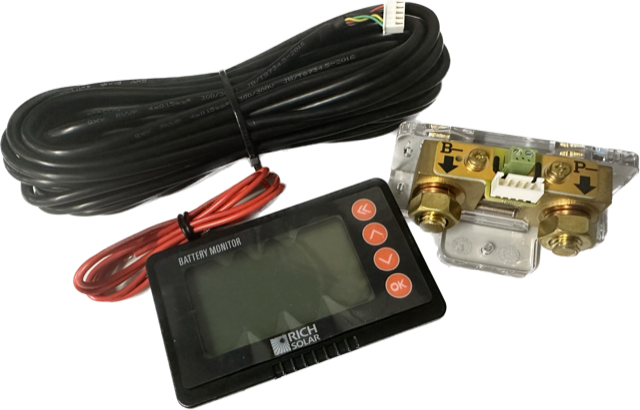 RV Rich Solar RS-BM500 Battery Monitor Camper-Motorhome-Travel Trailer