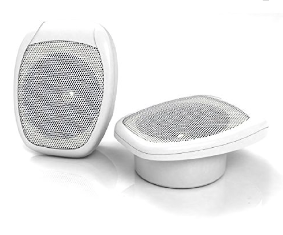 Pair of Furrion FS5W 5" Enclosed Wall Speaker White Camper Trailer Motorhome RV