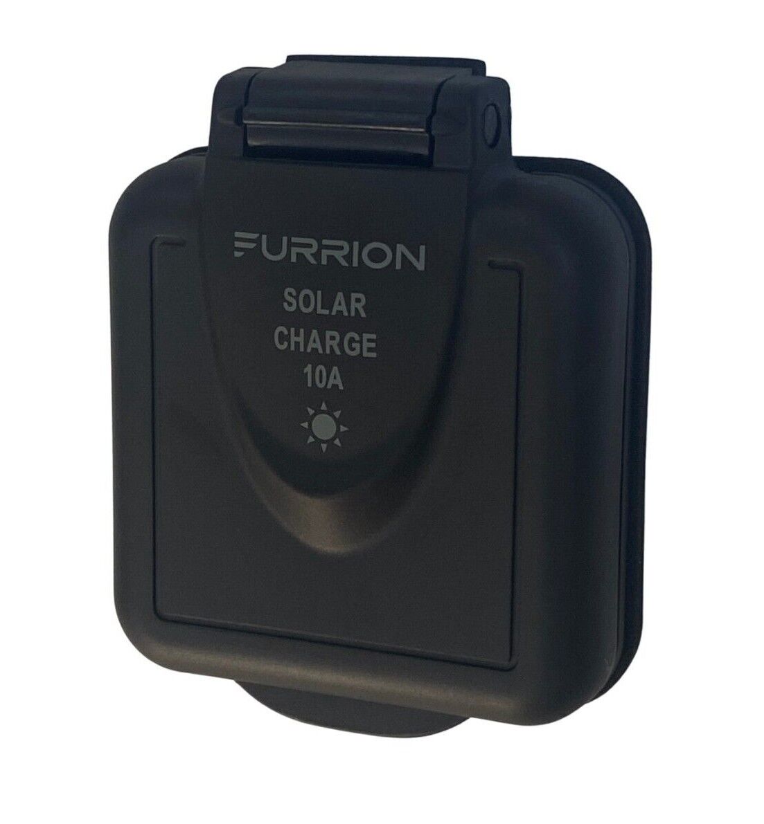 Furrion RV 10 Amp RV Solar Port Inlet Black Marine Grade Camper Exterior Plugin