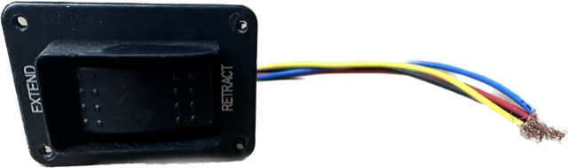 Lippert 387874 Power Stabilizer Switch - Black Camper-Motorhome-Travel Trailer