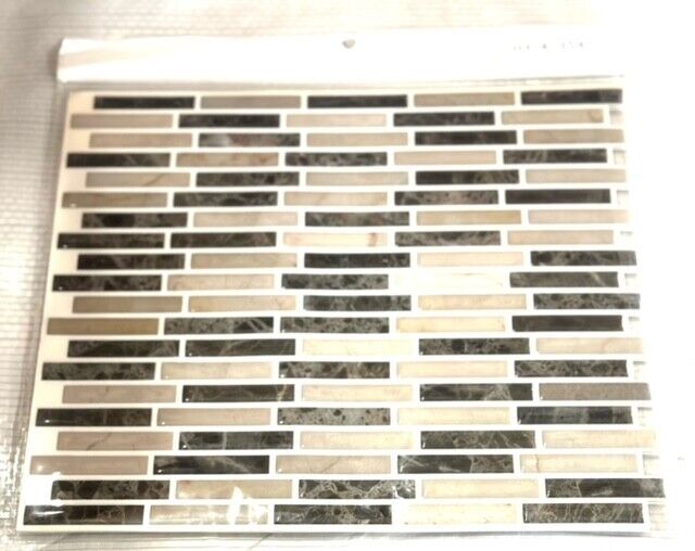 8PK. Peel & Stick Self-Adhesive Backsplash Kitchen/Bathroom Assorted Marble