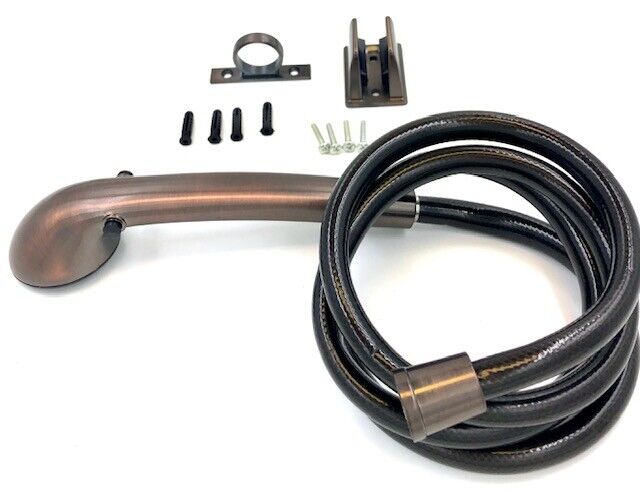 RV HAND HELD SHOWER HEAD HOSE KIT, WITH ON/OFF SWITCH, OIL RUBBED BRONZE MARINE